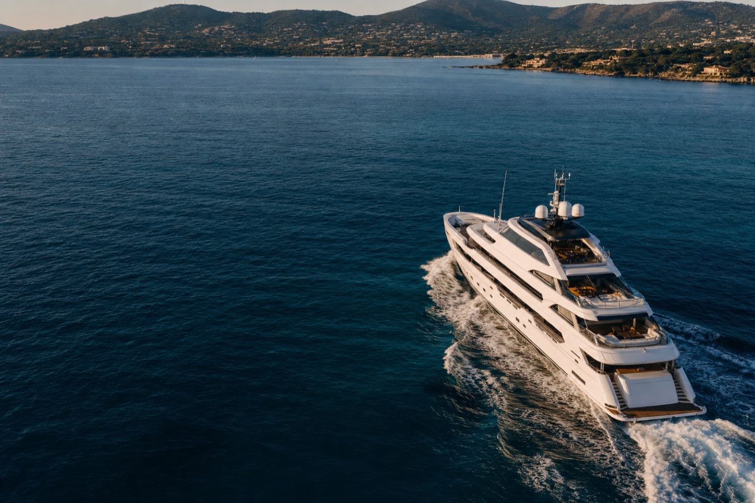 Sunset over the Gulf of Saint-Tropez